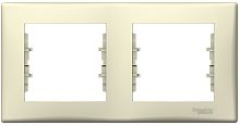 Рамка горизонтальная Schneider Electric Sedna 2-м. бежевый картинка